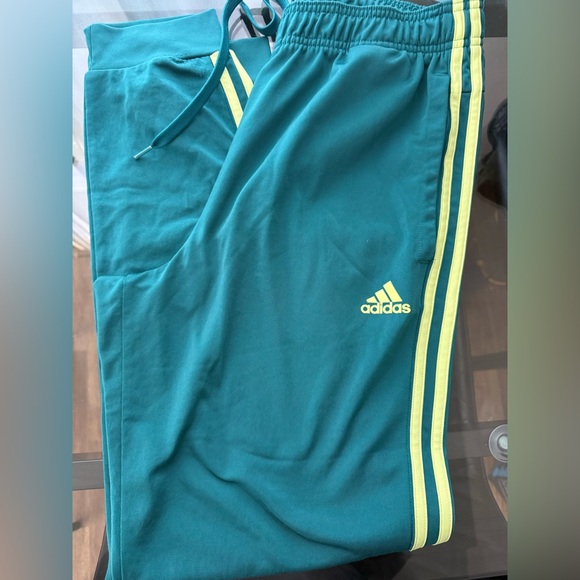 adidas Other - adidas Teal and Lime Joggers